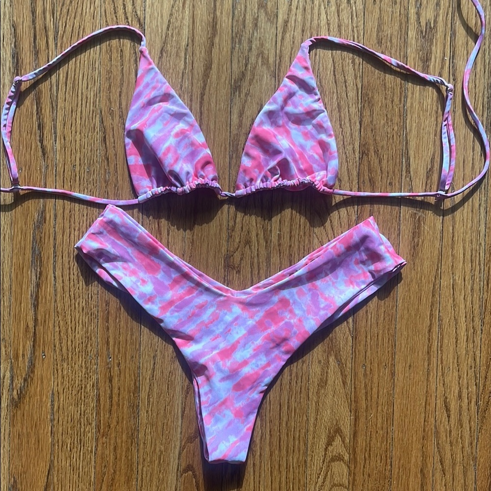 Colorful Tie-Dye Bikini Set